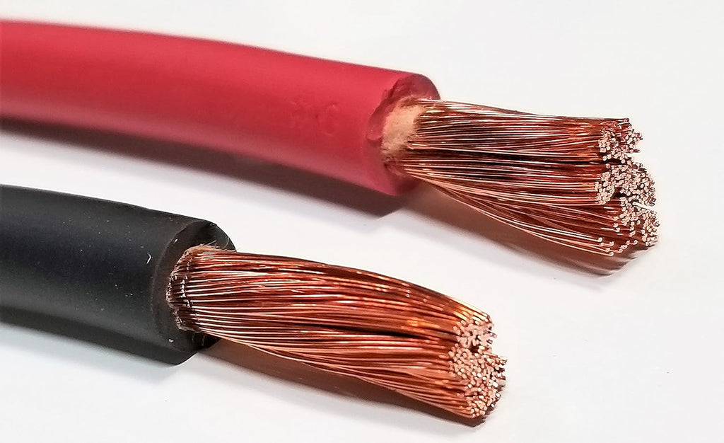 6 Gauge Pure Copper Flexible Cable Wire 20 ft Black 20 ft Red I5310