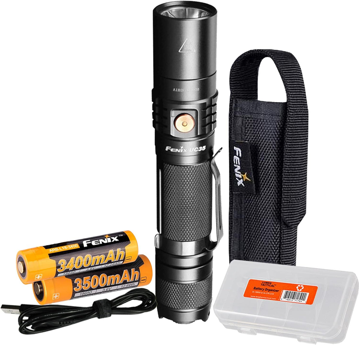 1000 Lumen Rechargeable Tactical Flashlight F980876
