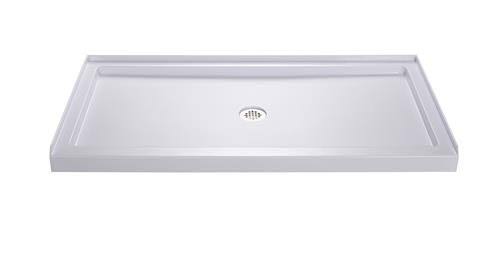 Slimline 34 in. x 60 in. Single Threshold Shower Base P7012