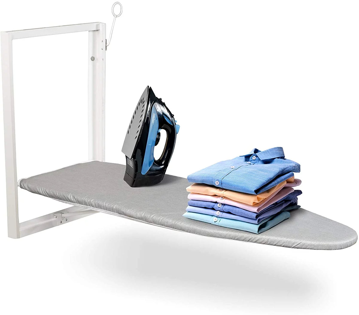 Wall-Mounted Foldable Ironing Board with Cotton Cover J6302