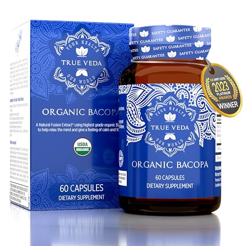 Organic Bacopa Monnieri 60 Capsules T91379