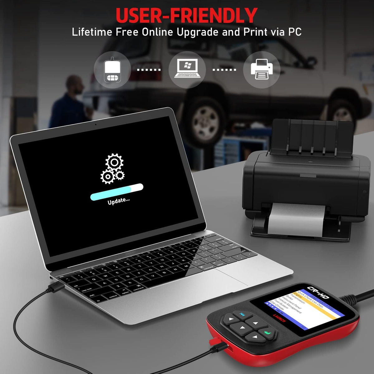 Heavy Duty Truck OBDII Diagnostic Scan Tool J57287