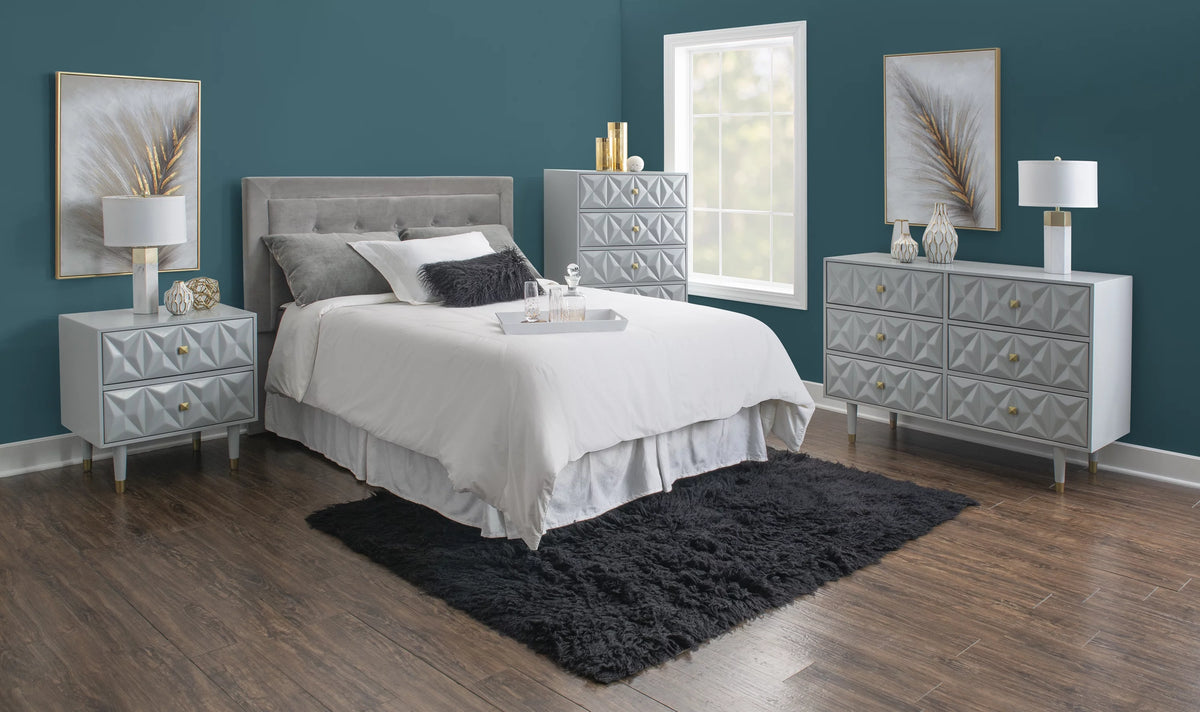 White 6-Drawer Dresser S866589