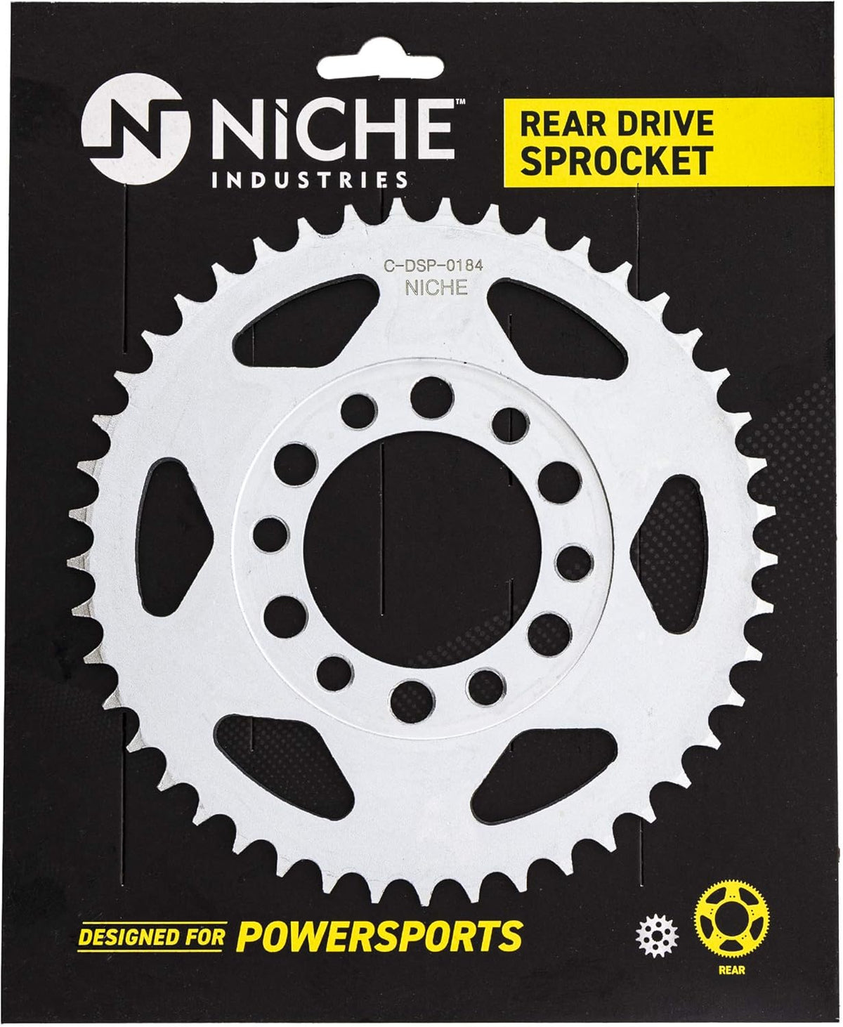 Drive Sprocket Chain Combo Front 16 Rear 45 Tooth 428HZ Standard 112 Links Pack of 2 U5538