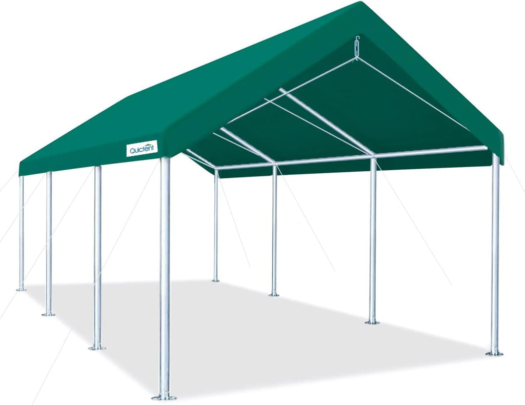 10’x20’ Galvanized Car Canopy Shelter with 4 Reinforced Steel Cables A730