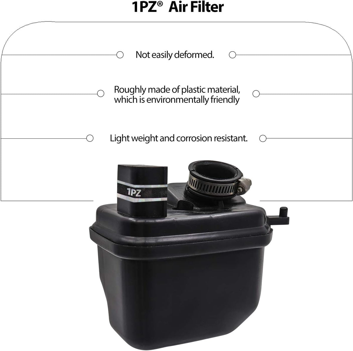 Carburetor Air Filter Fuel Filter & Throttle Choke Cable Pack of 2 Q173990