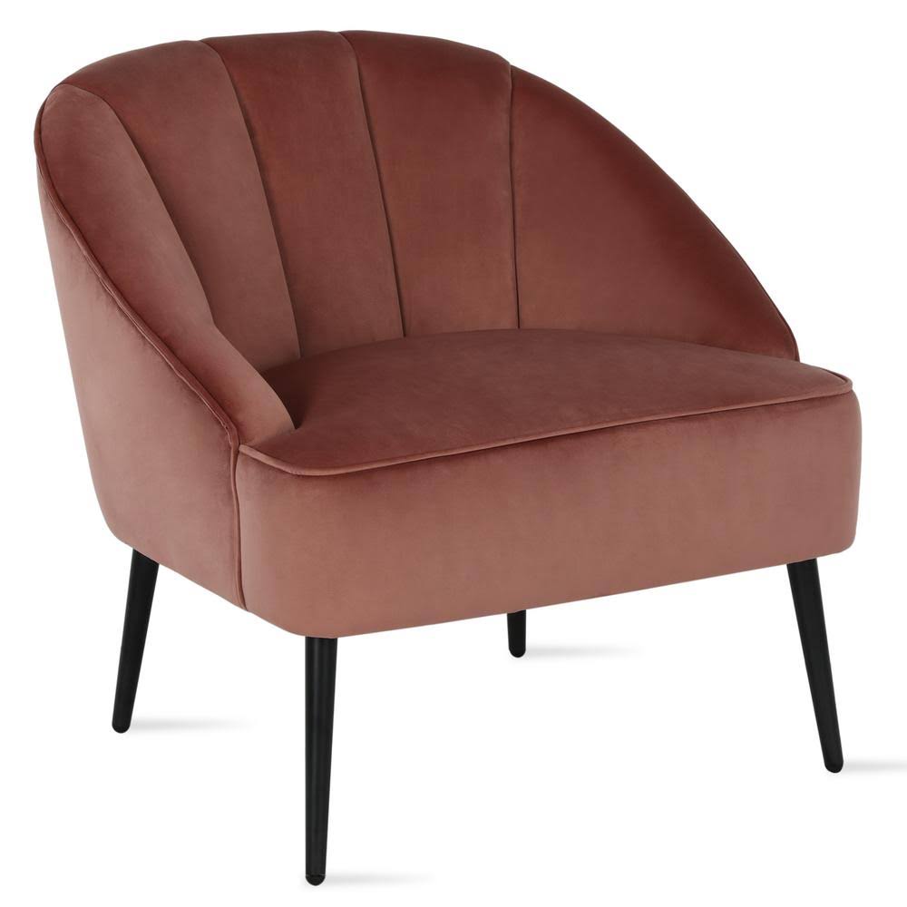 Pink Channel Back Accent Chair C731