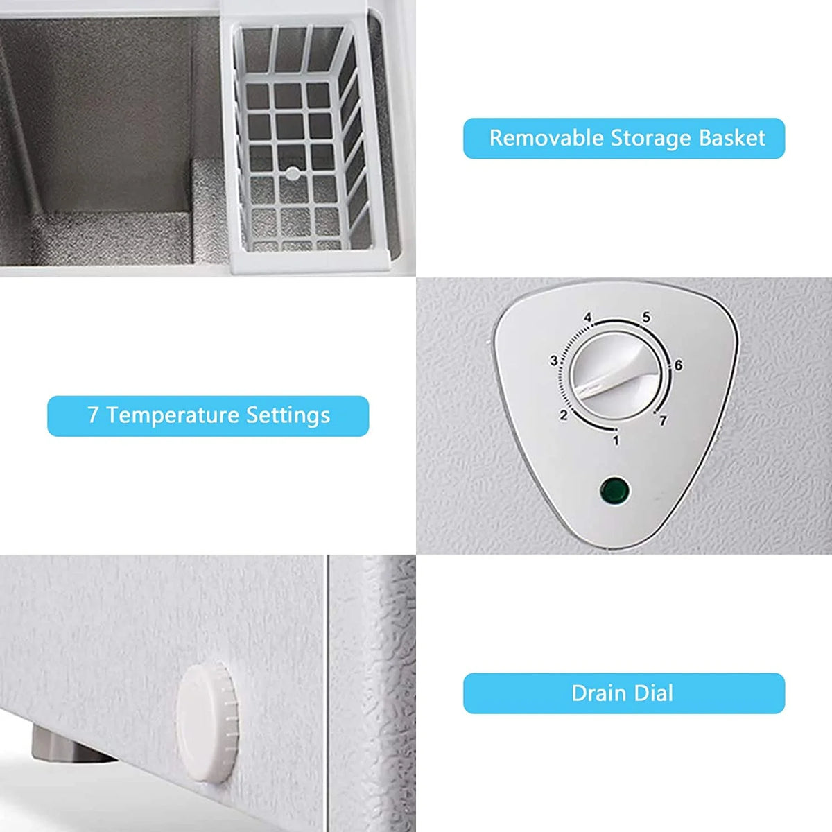 5.0 Cubic Chest Freezer with Removable Storage Basket Q132222