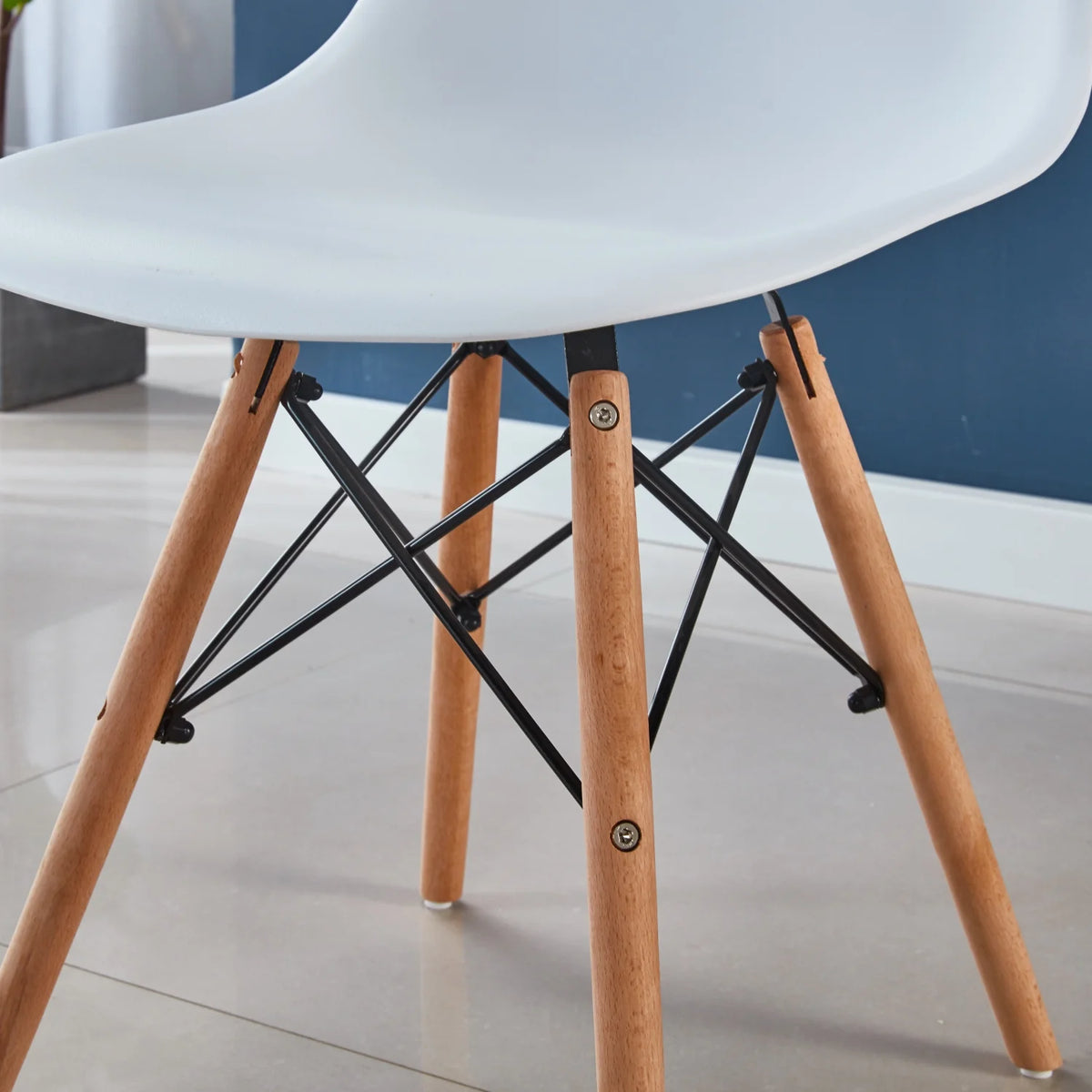 Square 5-Piece Dining Table Set with 4 Chairs F819753