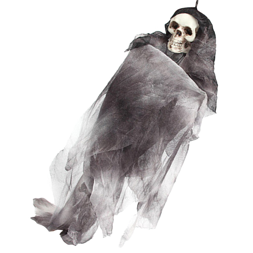 Halloween Scary Skull Doll Decoration Prop (Grey) J518645