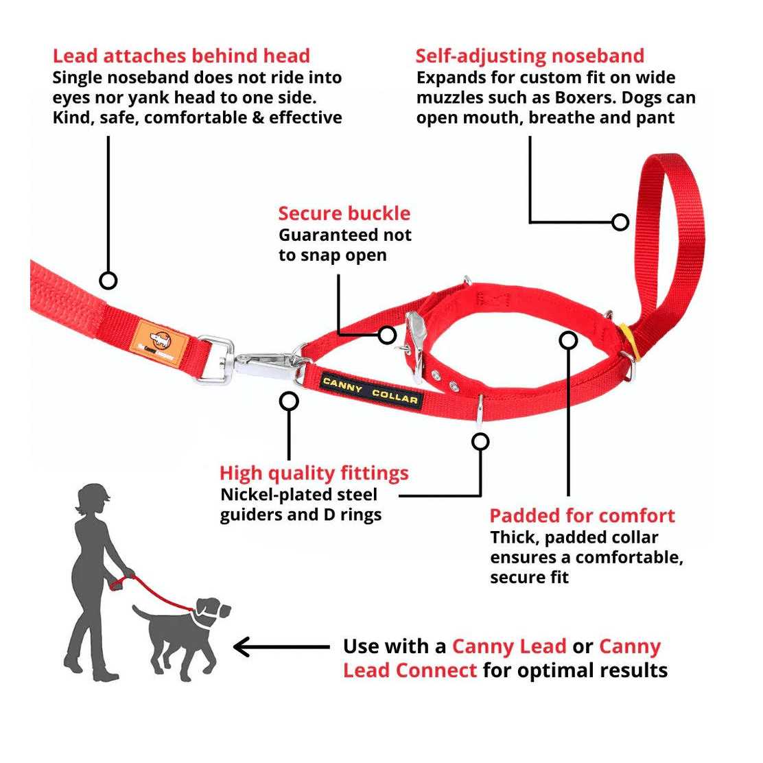 Padded Dog Training Head Collar W176999