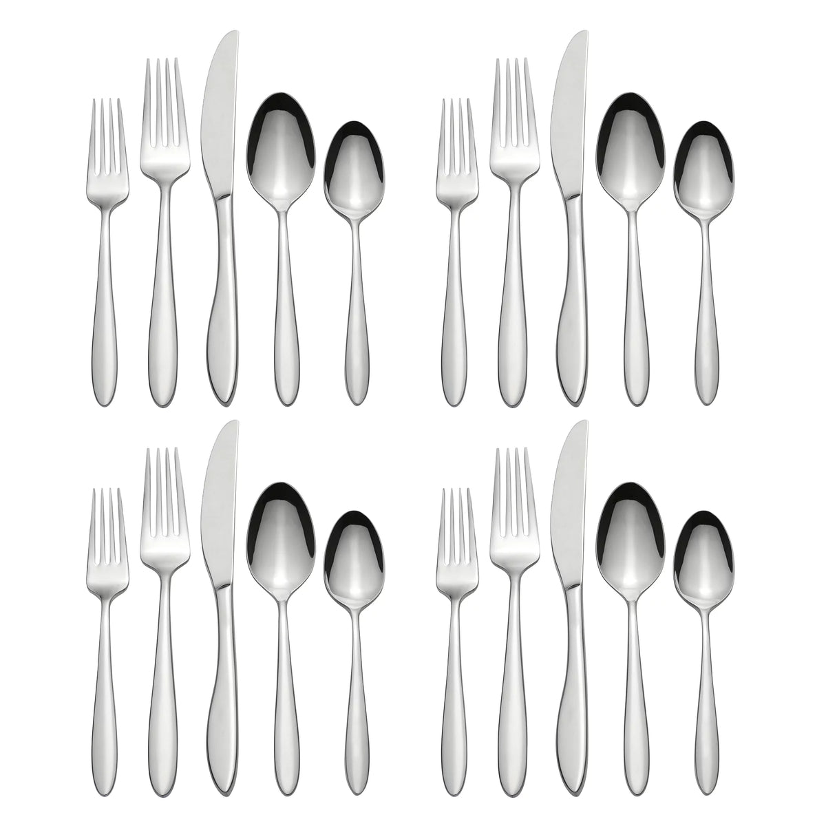 20-Piece Stainless Steel Silverware Set U46581