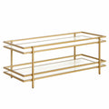 Modern Steel and Glass Coffee Table Z876