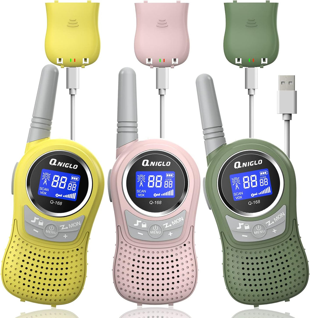 4 Pack Rechargeable Walkie Talkies E721