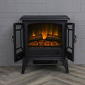 Freestanding Electric Fireplace in Black M51033