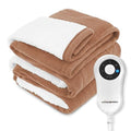 Gray 50"x 60" Electric Fleece Sherpa Heated Blanket Throw R789271