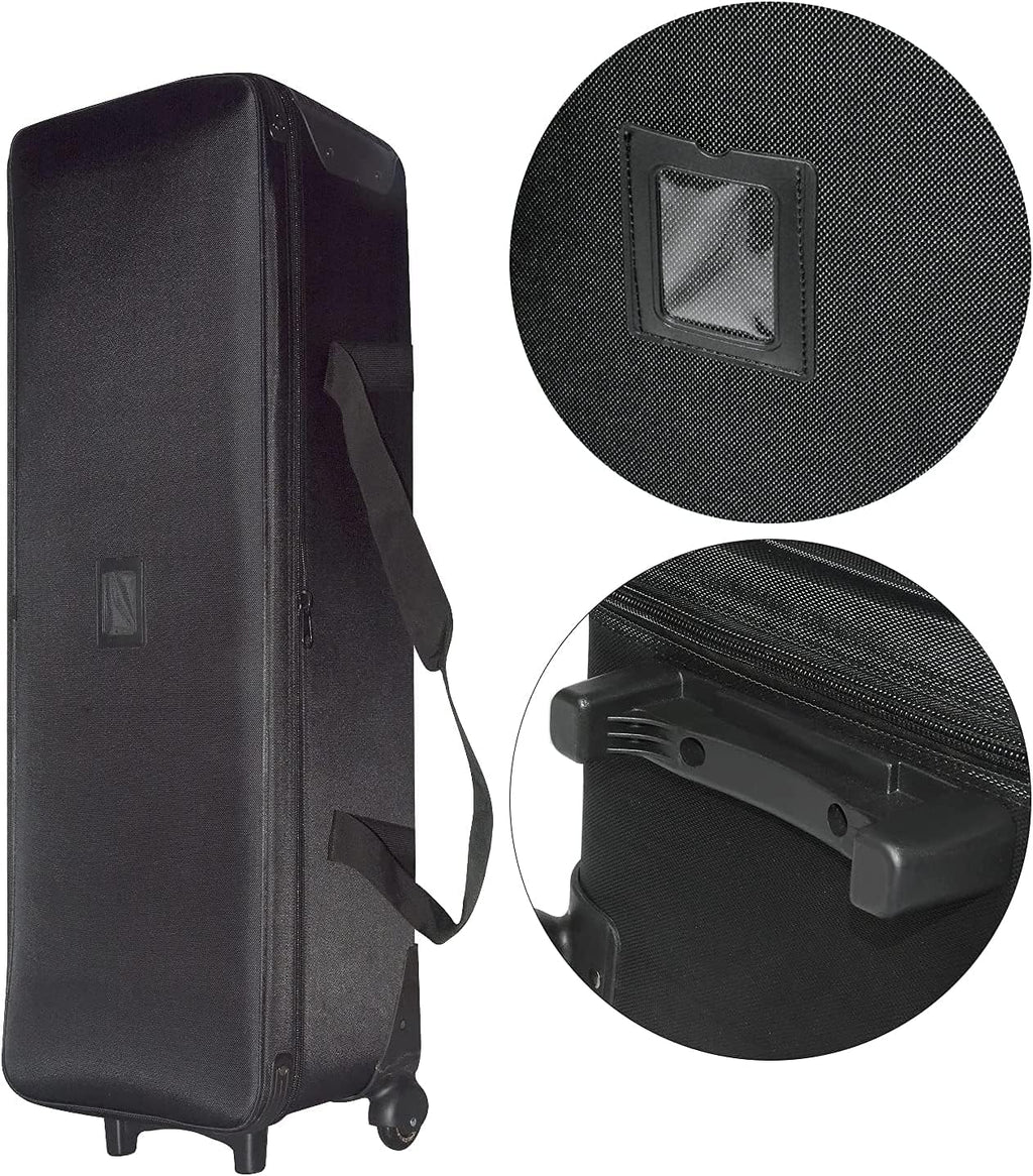 Camera Trolley Case with Straps Padded Compartment and Wheels 44x15x11.8 inches T8162
