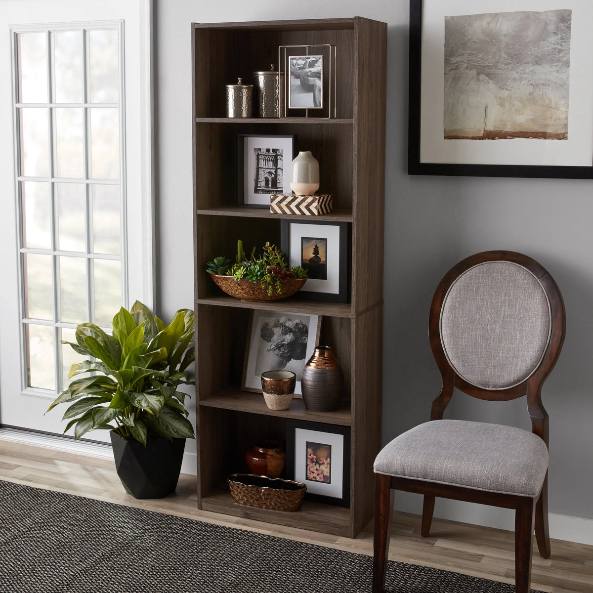 5-Shelf Bookcase with Adjustable Shelves C721440