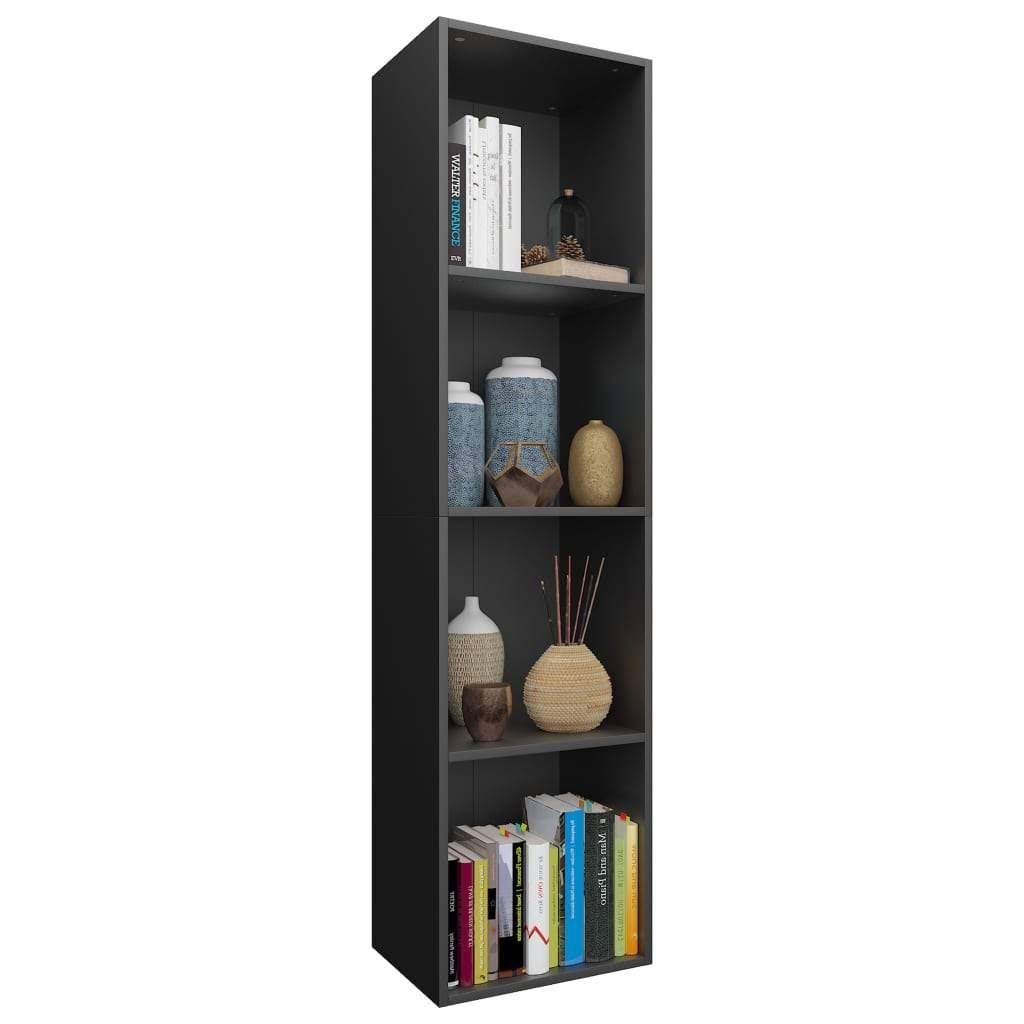 Black Chipboard Book Cabinet TV Cabinet N746691