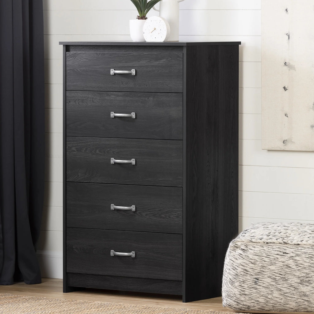 5 Drawer Weathered Oak Dresser O329512
