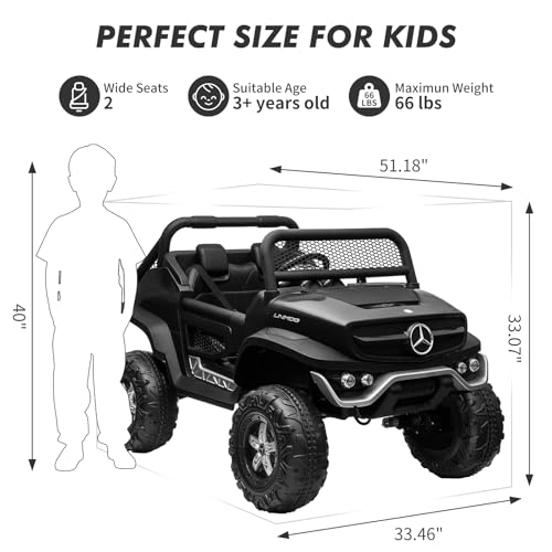White 2 Seater 24V Battery Powered Ride On Truck J141