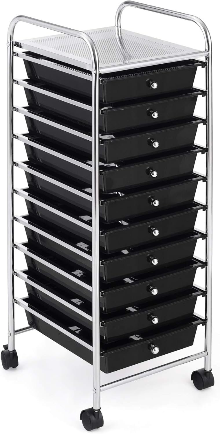 10 Drawer Rolling Storage Cart R285531