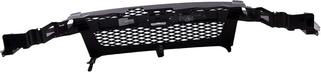 Front Dark Gray Grille Assembly with Chrome Center Bar T844