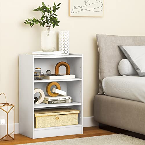 Black 3 Shelf Bookcase with Adjustable Shelves L8531