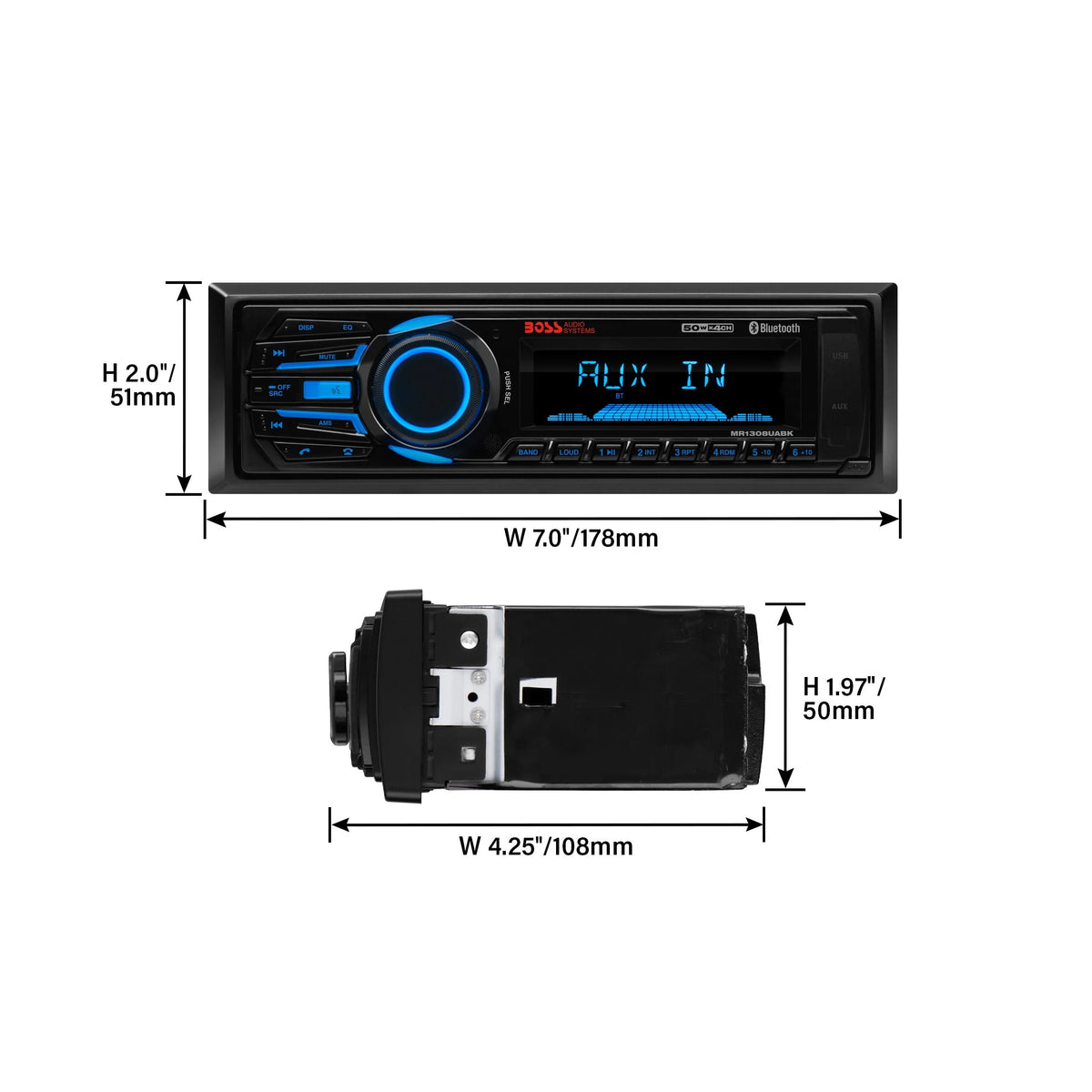 Marine Receiver with Bluetooth USB SD H24328