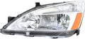 2003-2007 Honda Accord Headlight Assembly Driver Side with Bulbs D661