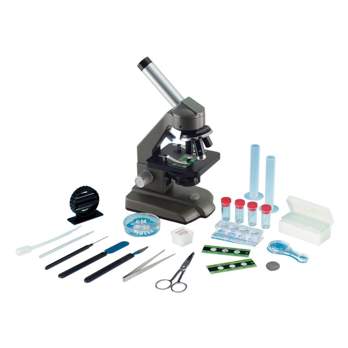 Die-Cast Optical Microscope with Dual Lights G2595