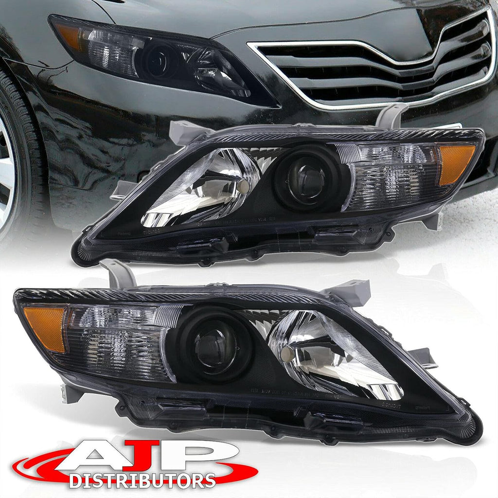 Chrome Housing Clear Lens Projector Headlight Pair for Camry XV40 2010 2011 H258