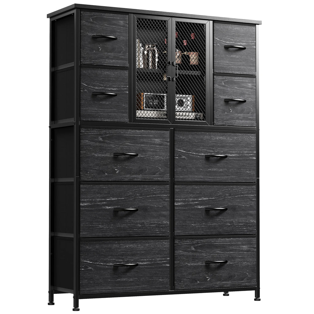 Tall Fabric Dresser with 10 Drawers P197