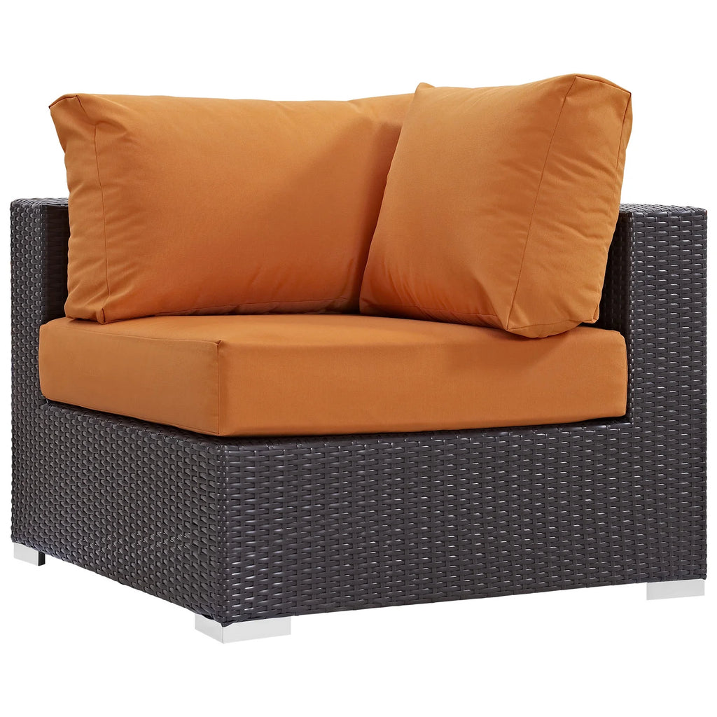 Nine PCS Rattan Sectional Sofa Set J842119
