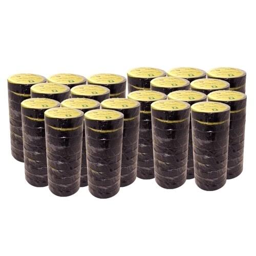 8 Mil Black Electrical Tape 3/4 in x 66 ft 200 Roll Case L60050