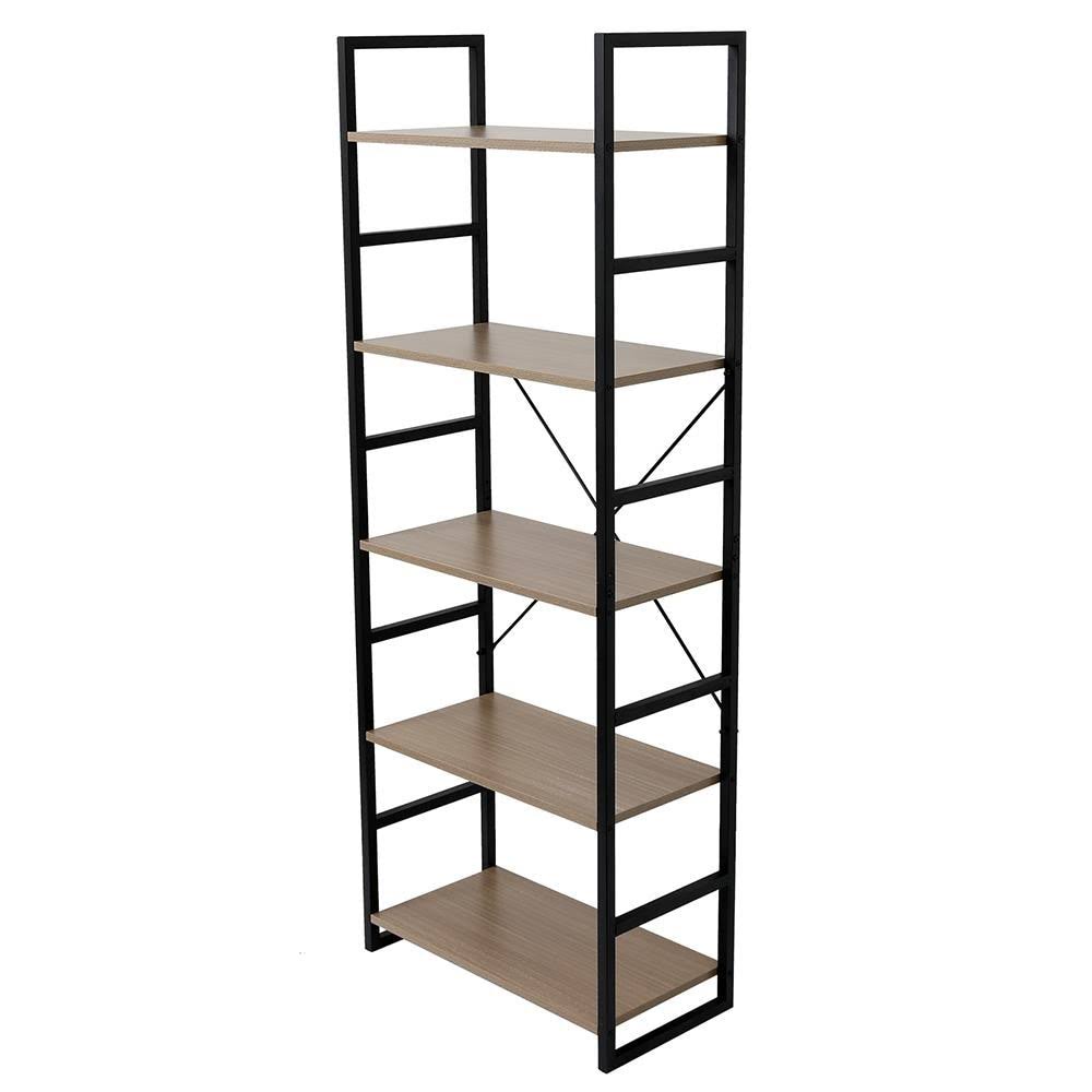 4 Tier Wood and Metal Bookcase C329183