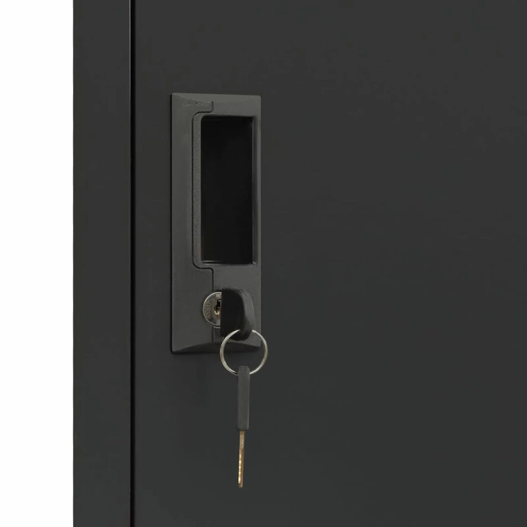 5 Lockable Doors Steel Locker Cabinet Y46749