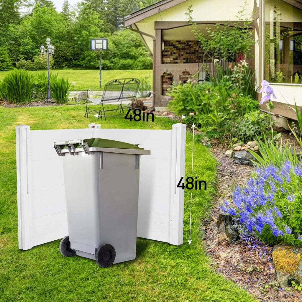 White Vinyl Fence, 2 Panels, 48W x 48H M241
