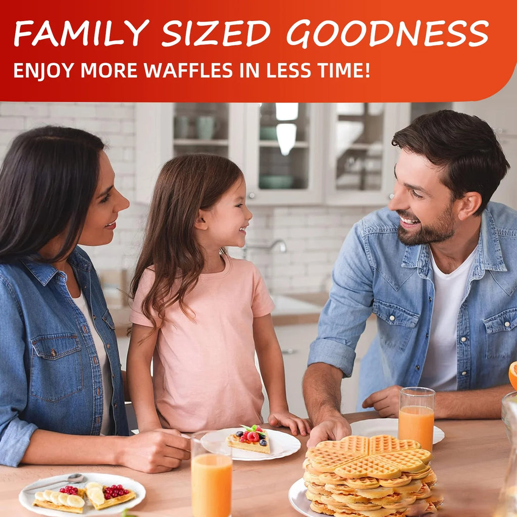 1200W Double Non-Stick Waffle Maker A33613