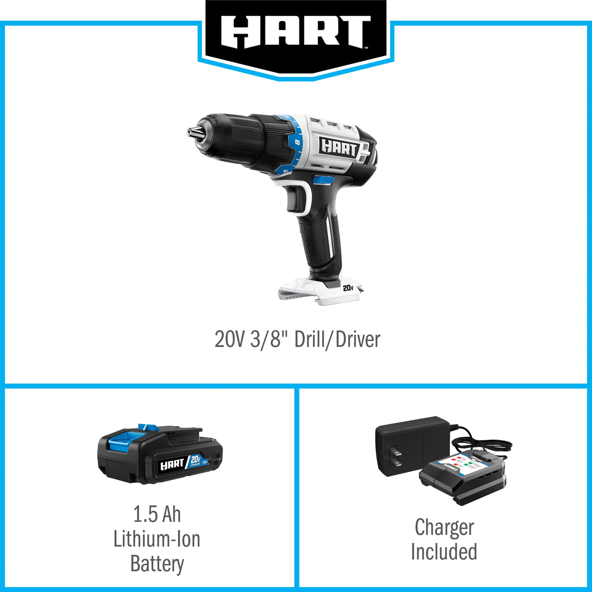 3/8-inch Battery-Powered Drill/Driver Kit M153493