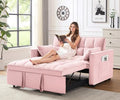 Black Velvet Convertible Sleeper Sofa Bed E2692