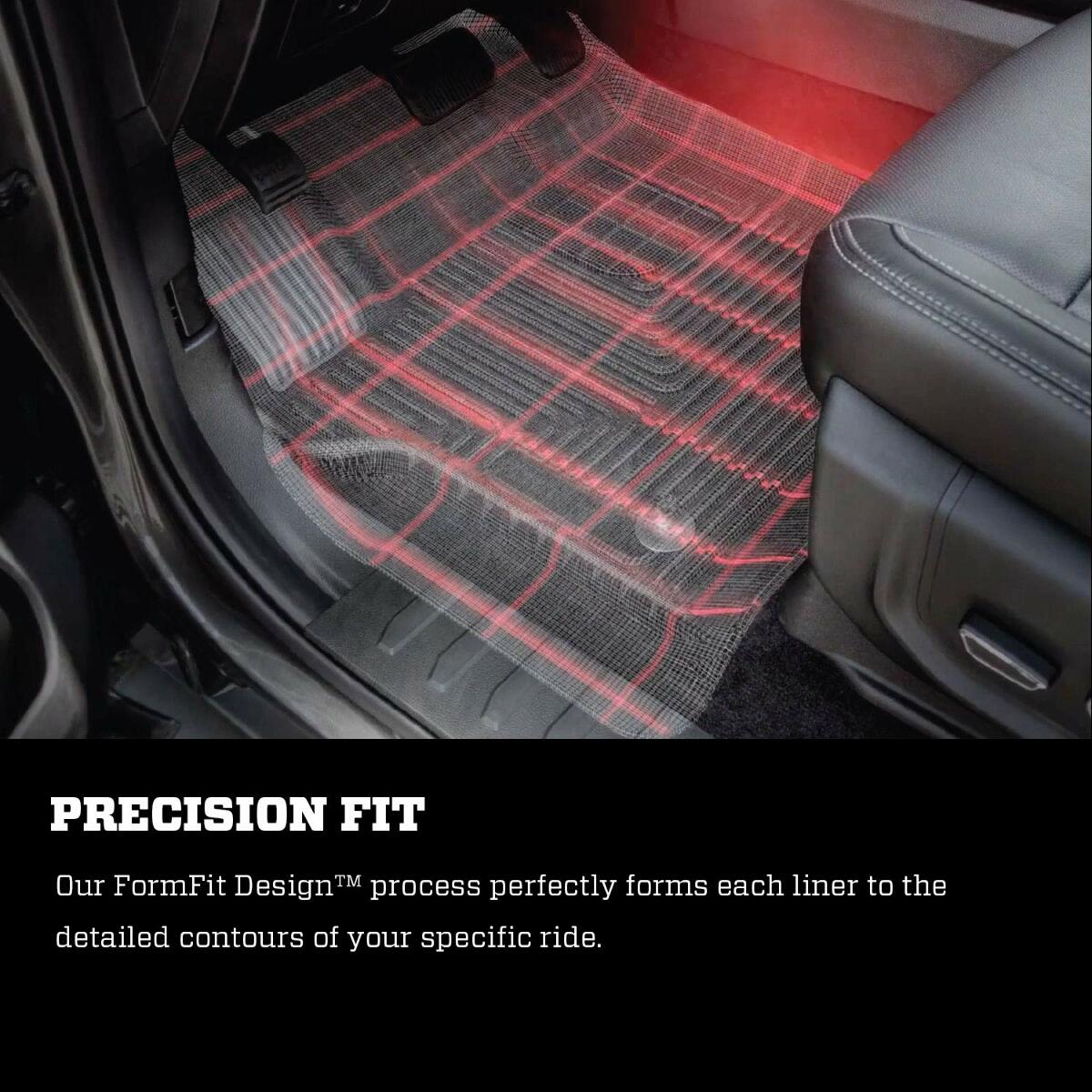 Black Center Hump Floor Liner Q429773