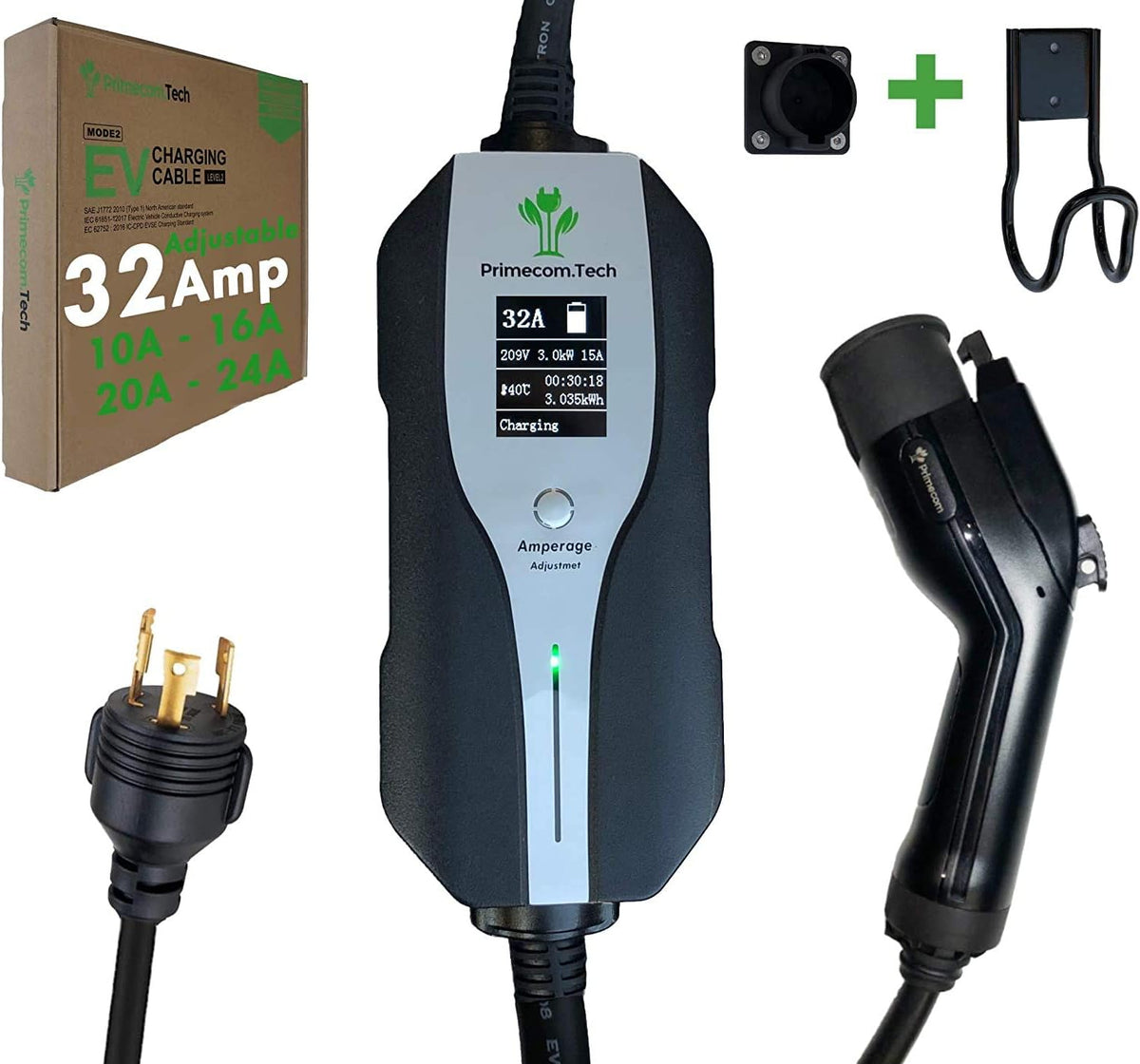 Level 2 Electric Vehicle Charger with 30 Ft Cable B385984