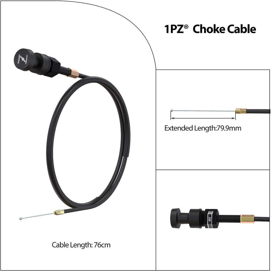 Carburetor Air Filter Fuel Filter & Throttle Choke Cable Pack of 2 Q173990