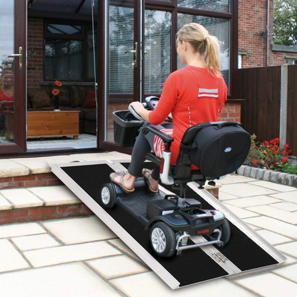 4ft Aluminum Wheelchair Ramp Threshold Portable Ramps S1483