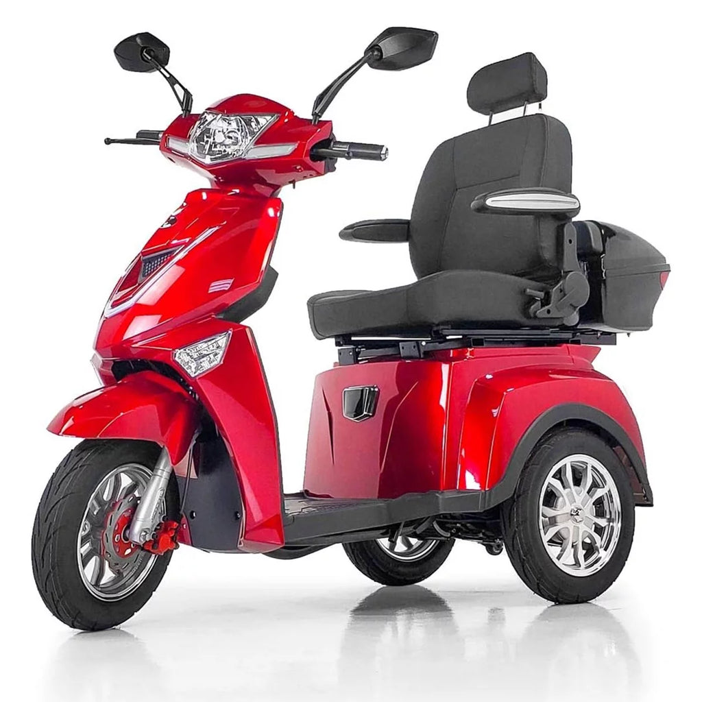 3 Wheel Mobility Scooter 300 lb. Weight Capacity Red Y623