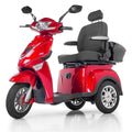 3 Wheel Mobility Scooter 300 lb. Weight Capacity Red Y623