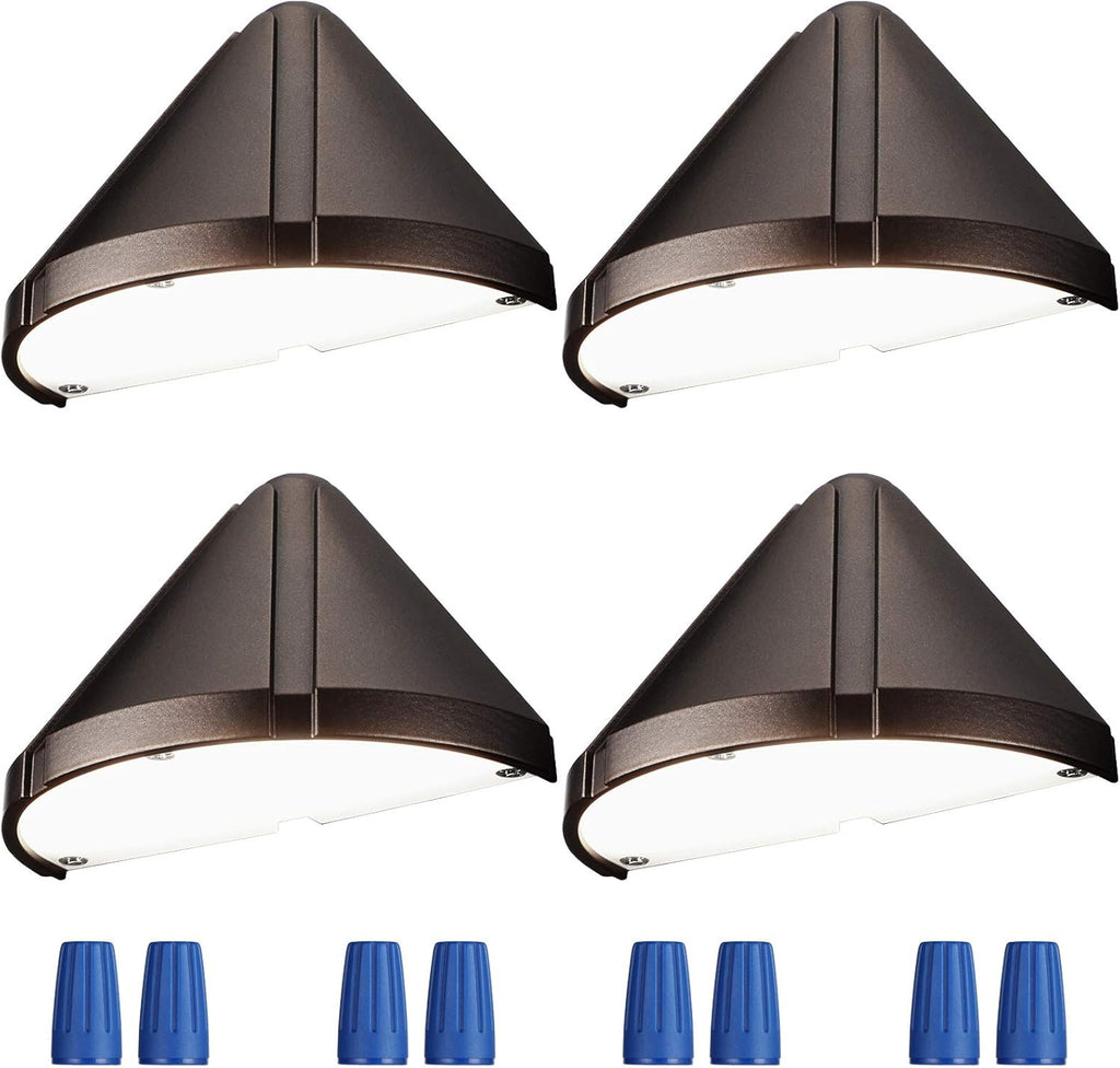 Pack of 4 LED Deck Lights, 5W, 12-24V, 2700K Soft White, Aluminum Housing Y1926