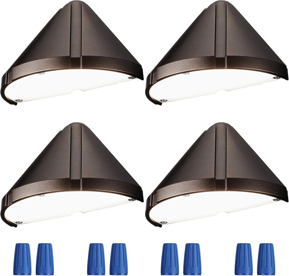 Pack of 4 LED Deck Lights, 5W, 12-24V, 2700K Soft White, Aluminum Housing Y1926