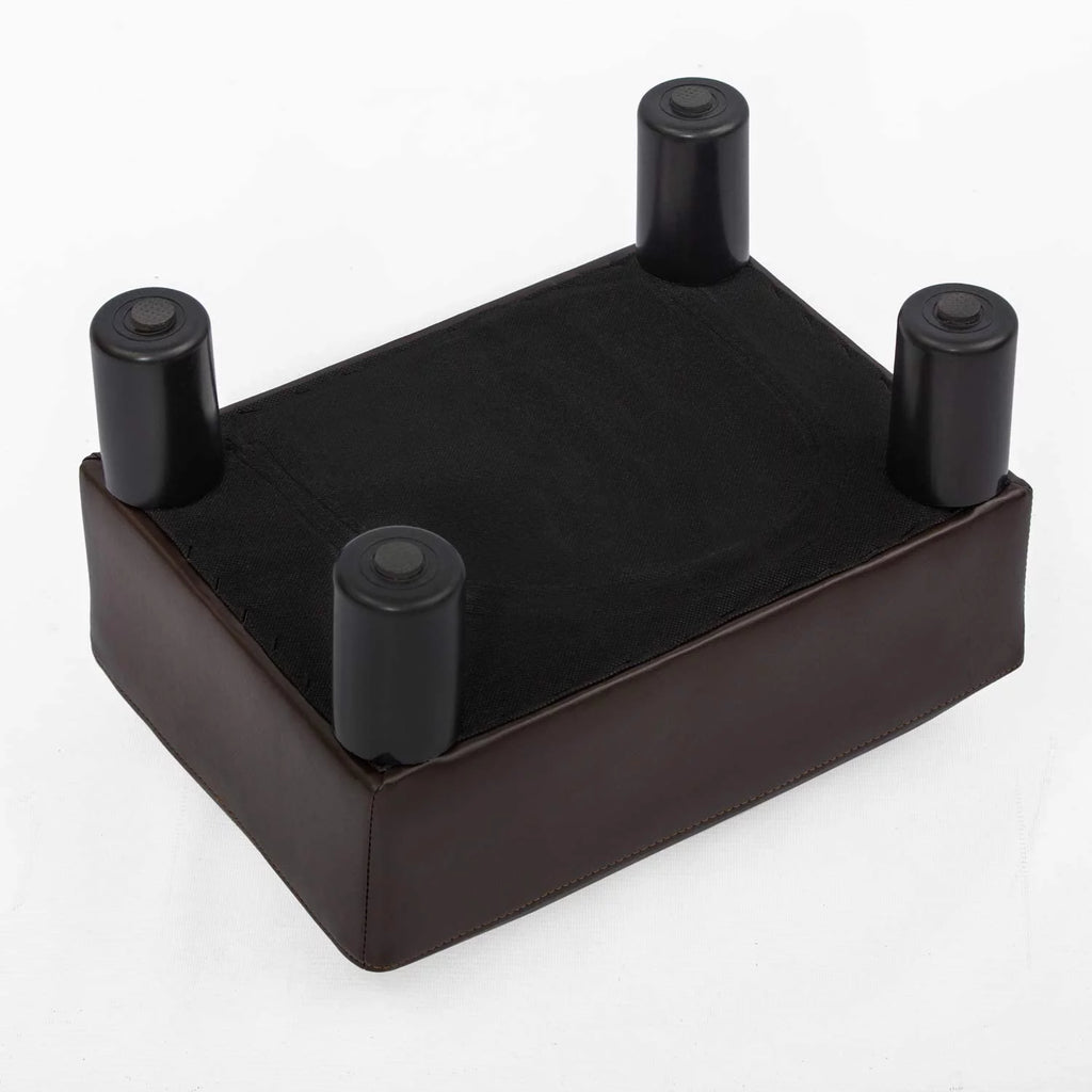 Small Faux PU Leather Rectangular Ottoman L474977